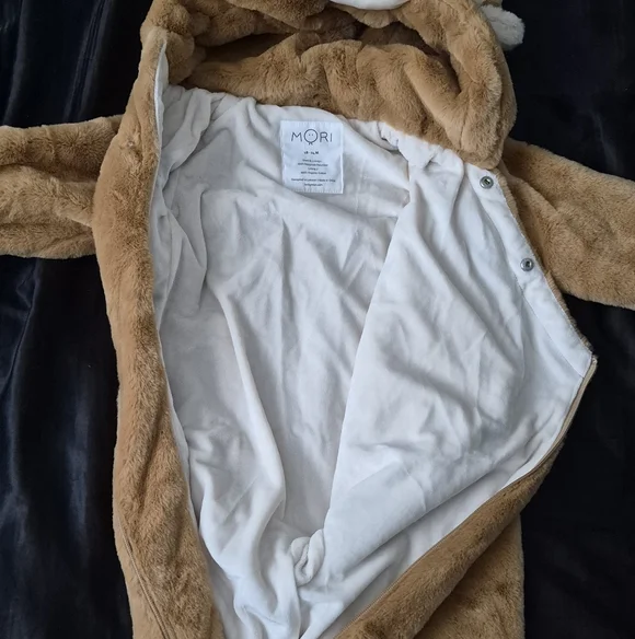Adorable Brown Animal Onesie - Picture 2 of 3
